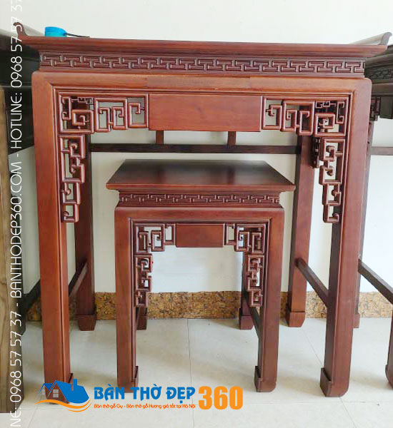 Báo giá bàn thờ đứng gỗ gõ đẹp hiện đại tại Hà Nội mới nhất!