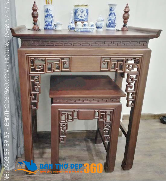 Báo giá bàn thờ đứng gỗ gõ đẹp hiện đại tại Hà Nội mới nhất!
