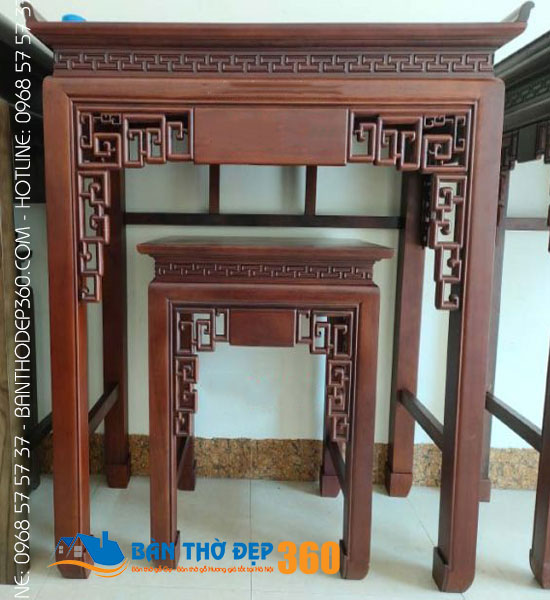 Báo giá bàn thờ đứng gỗ gõ đẹp hiện đại tại Hà Nội mới nhất!