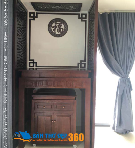 Cửa hàng bàn thờ đứng hiện đại đẹp hợp Phong Thủy
