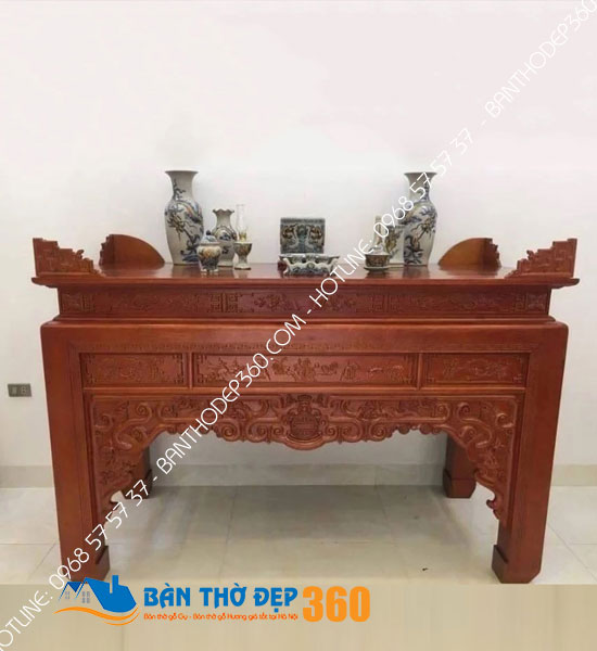 Xưởng sản xuất bàn thờ đứng hiện đại tại Hà Nội