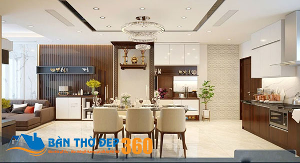 Mẫu bàn thờ treo tường chung cư