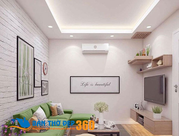 bàn thờ chung cư treo tường