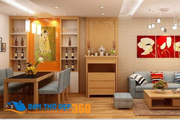 Không được đặt bàn thờ chung cư ngay dưới xà nhà