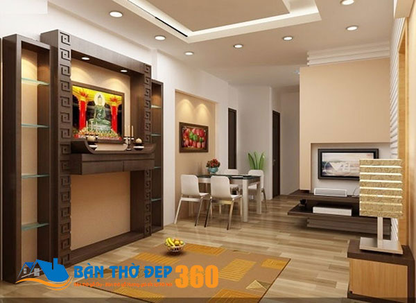 Đặt bàn thờ nhà chung cư tránh gió, động, gây cháy