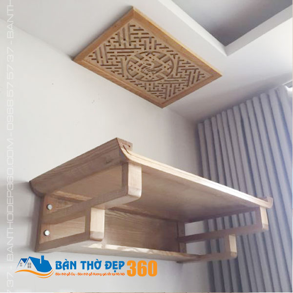 Bàn thờ treo tường bằng gỗ Đẹp Giá Rẻ tại Hà Nội