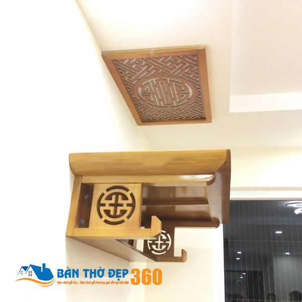 Bàn thờ treo tường cho nhà chung cư Đẹp Hợp Phong Thủy