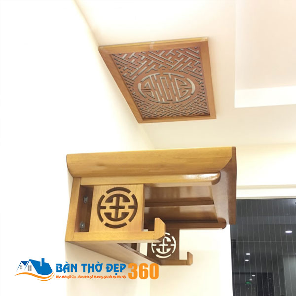 Bàn thờ treo tường cho nhà chung cư Đẹp Hợp Phong Thủy