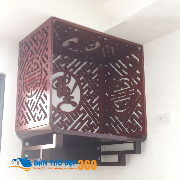 Bàn thờ treo tường đơn giản gỗ đẹp tại Hà Nội - BTTT007