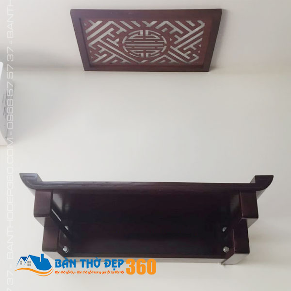 Bàn thờ treo tường đơn giản gỗ đẹp tại Hà Nội - BTTT007