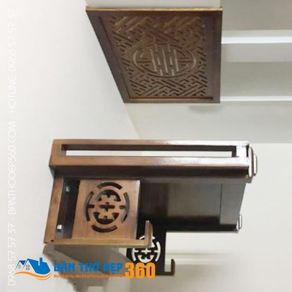 Cung cấp bàn thờ treo tường gỗ mít giá rẻ tại Hà Nội