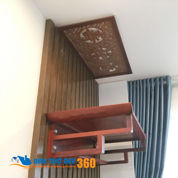 Bàn thờ treo tường gỗ mít đẹp hiện đại tại Hà Nội