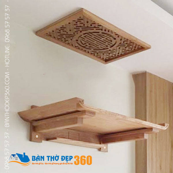 Sản xuất bàn thờ treo tường chung cư đẹp giá rẻ tại Hà Nội