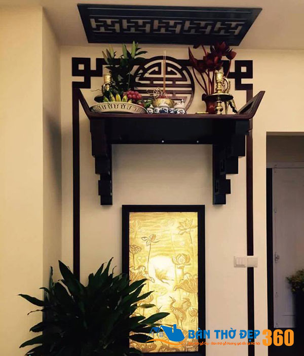 Địa chỉ bán bàn thờ chung cư hiện đại, chuẩn kích thước lỗ ban tài lộc