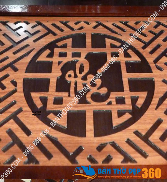 Tấm chống ám khói bàn thờ 41x61cm chữ PHÚC màu nâu ở đâu Bắc Giang