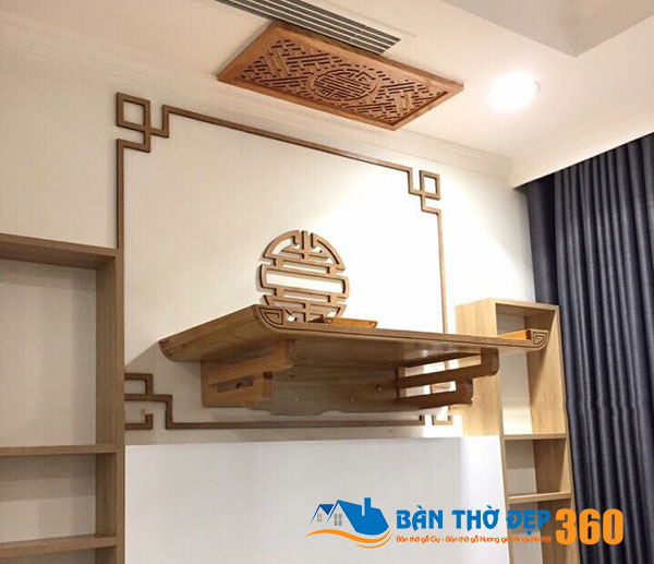 TOP 50 Mẫu bàn thờ treo tường chung cư hiện đại hợp phong thủy