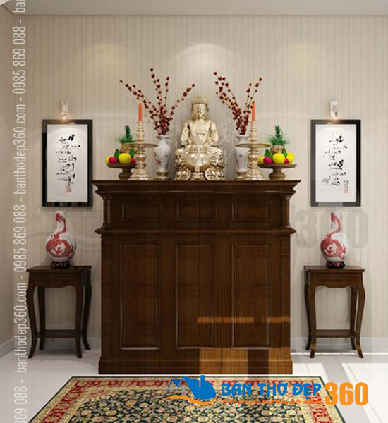 Thiết kế phòng thờ đứng chung cư Quận 12 HCM Giá Rẻ