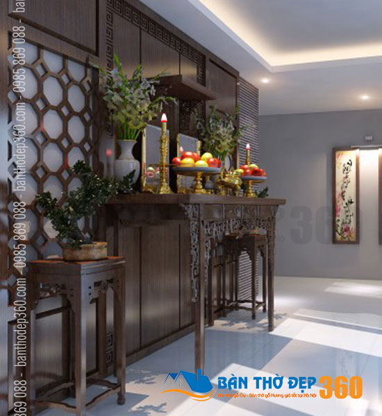 Thiết kế mẫu phòng thờ đẹp, hiên đại nhất 2021