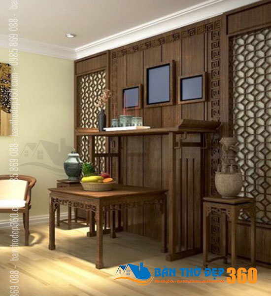 Thiết kế bàn thờ chung cư Quận Tân Phú giá rẻ