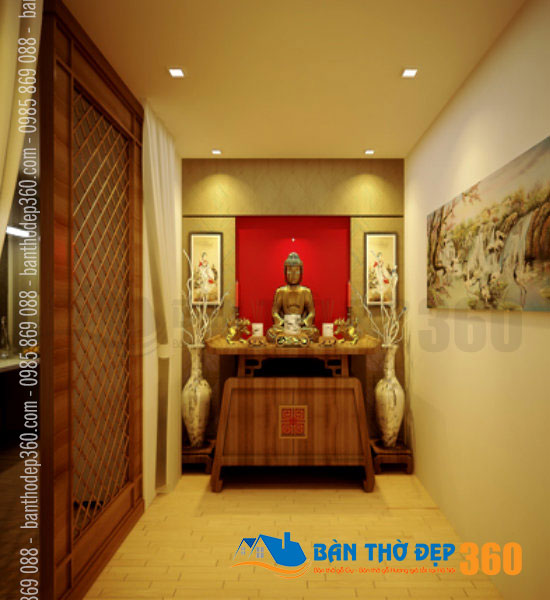 Thiết kế phòng thờ, bàn thờ chung cư uy tín tại Quận 2 HCM
