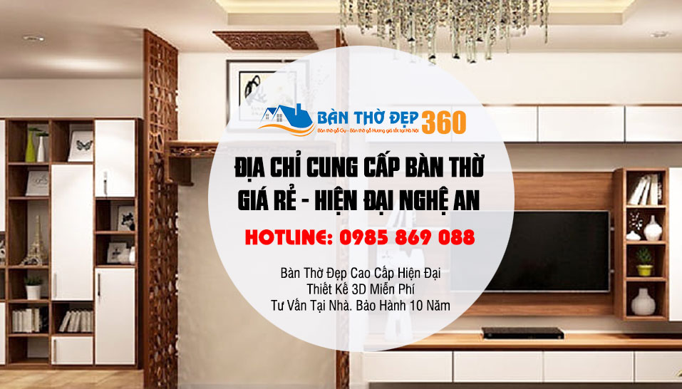 Top 98 mẫu bàn thờ chung cư, bàn thờ đứng đẹp tại Nghệ An