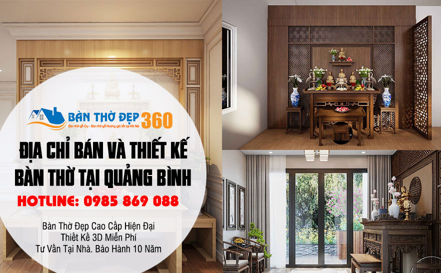 Cửa hàng bán bàn thờ tại Quảng Bình giá rẻ, đẹp, hiện đại!