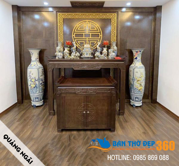 Bàn thờ treo tường, tủ thờ đẹp hiện đại cho chung cư - biệt thự tại Quảng Ngãi