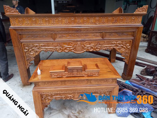 Bàn thờ treo tường, tủ thờ đẹp hiện đại cho chung cư - biệt thự tại Quảng Ngãi