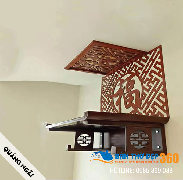 Bàn thờ treo tường, tủ thờ đẹp hiện đại cho chung cư - biệt thự tại Quảng Ngãi
