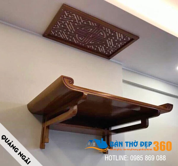 Bàn thờ treo tường, tủ thờ đẹp hiện đại cho chung cư - biệt thự tại Quảng Ngãi
