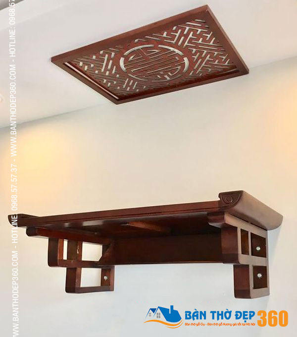 bàn thờ treo tường Gỗ Gụ Lào