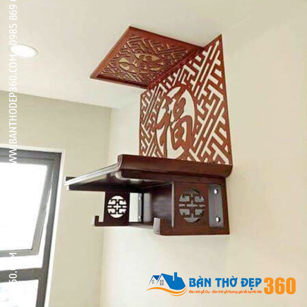 Bàn Thờ Treo Tường Gỗ Hương Đẹp Giá Rẻ Nhất ở Hà Nội