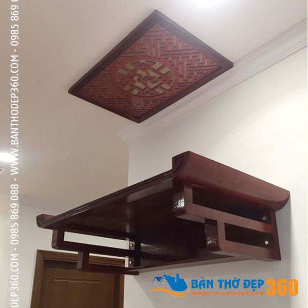 Mẫu bàn thờ treo gia tiên ANAMO bằng gỗ đẹp nhất hiện nay