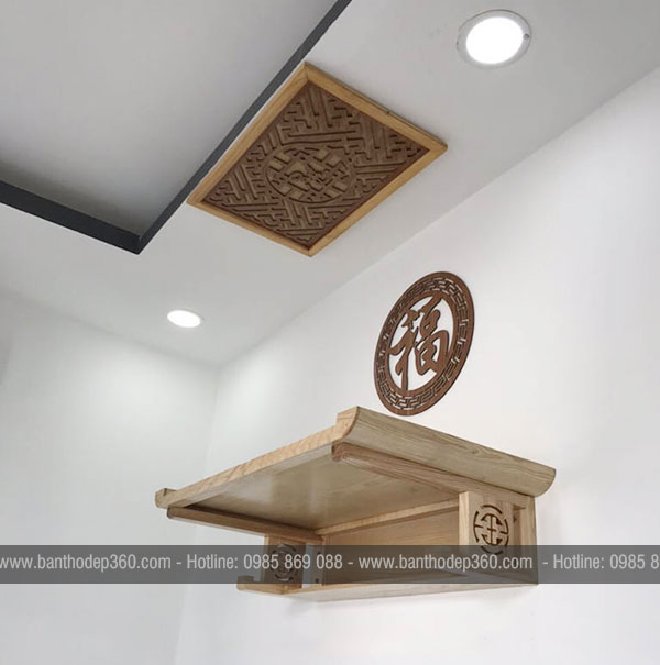 Kích thước bàn thờ treo theo thước lỗ ban hợp phong thủy