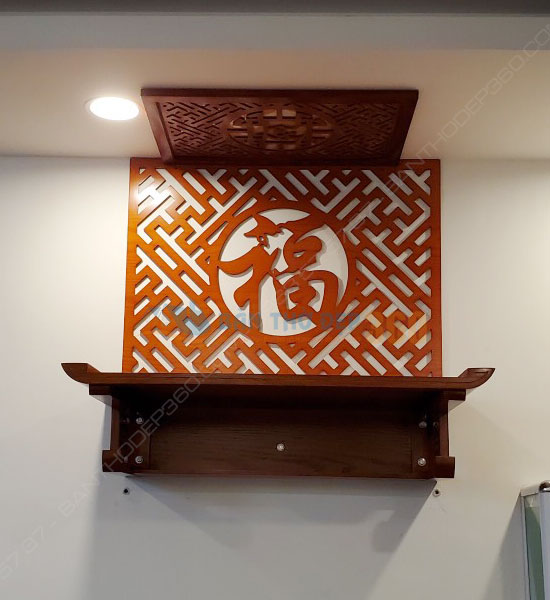 bàn thờ chung cư treo tường