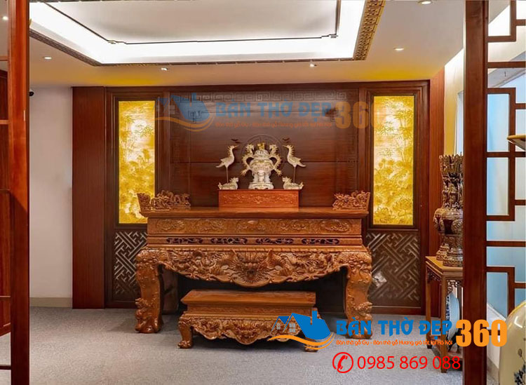 Bàn Thờ Chung Cư Nhỏ | Bàn Thờ Chung Cư Gỗ Tự Nhiên