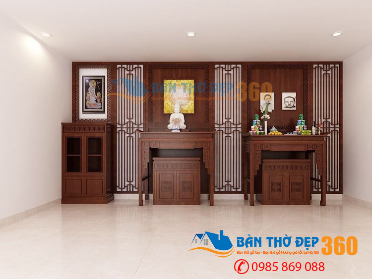 Top 10 mẫu thiết kế bàn thờ chung cư sang trọng nhất 2021