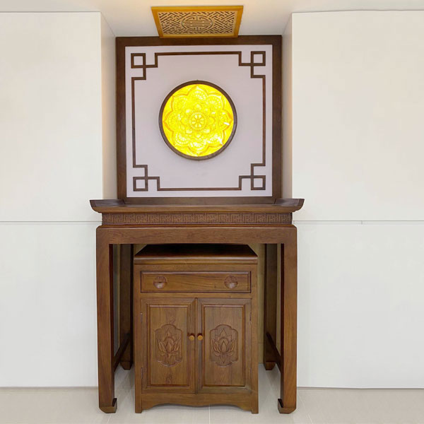 kích thước bàn thờ đứng chung cư