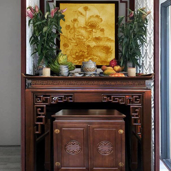 đèn tranh trúc chỉ