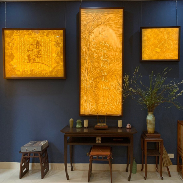 giá tranh trúc chỉ