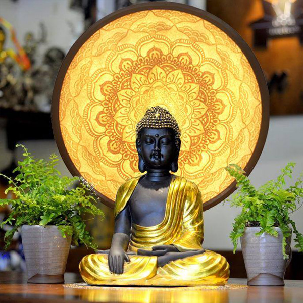 giá tranh trúc chỉ hoa sen