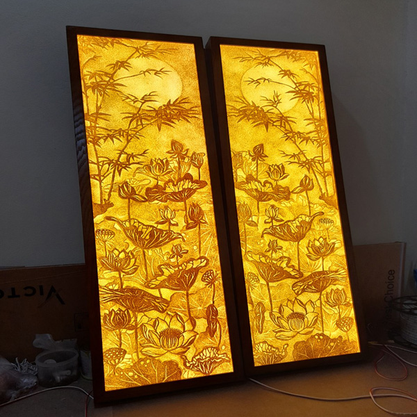 tranh trúc chỉ phòng khách