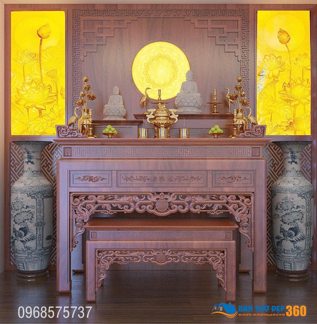 Top 10 bàn thờ hiện đại chung cư đẹp nhất hiện nay!