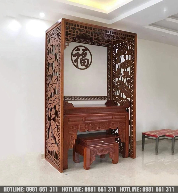 Bàn thờ đứng nhỏ dành cho chung cư gia đình Hà Nội