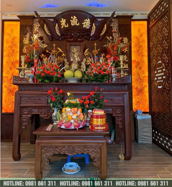 Bàn thờ đứng đẹp chung cư hiện đại bán chạy!