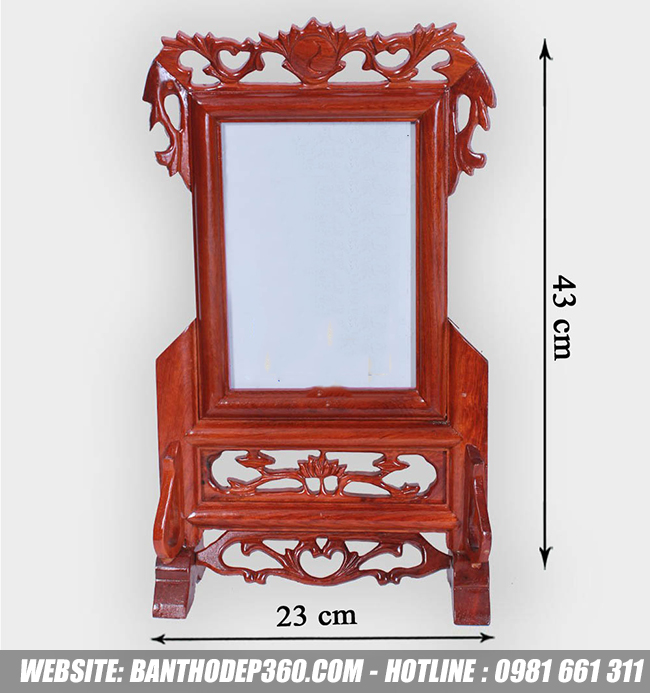 Mẫu khung ảnh thờ cao cấp kích thước 23x43CM
