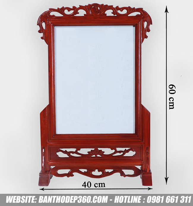 Khung hình thờ tại Huế gỗ hương kích thước 40x60cm