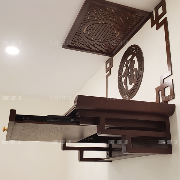 Bàn thờ treo có ngăn kéo tiện nghi giá rẻ bán chạy nhất!